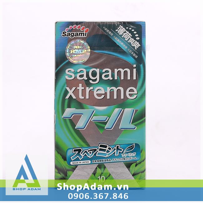 Bao cao su hương thơm bạc hà Sagami Xtreme Spearmint