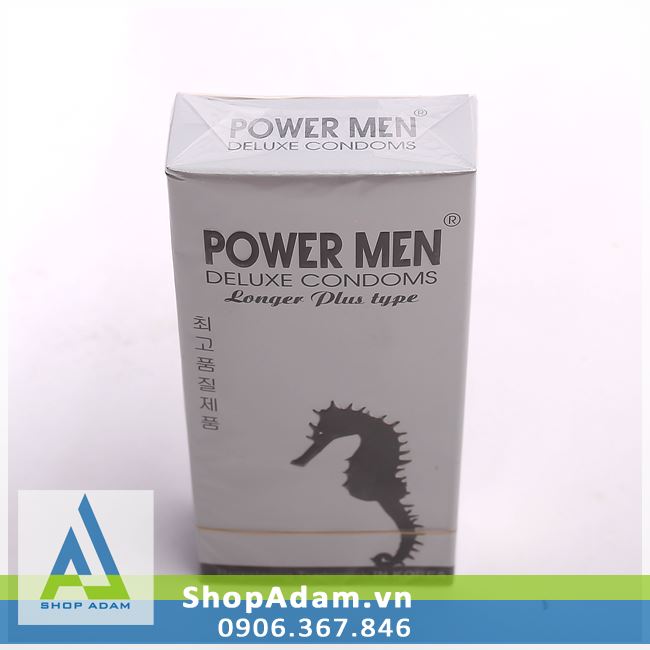 Bao cao su Cá Ngựa POWER MEN Longer Plus Type chống xuất tinh sớm