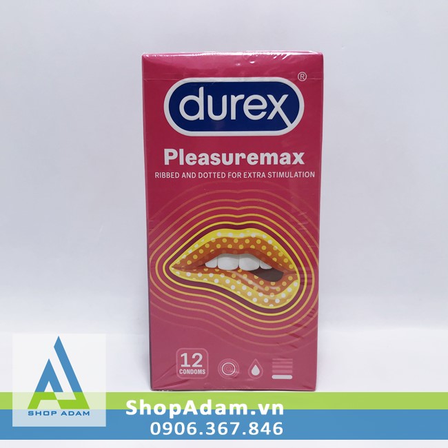 Bao cao su DUREX Pleasuremax có gai (Hộp 12 chiếc) 