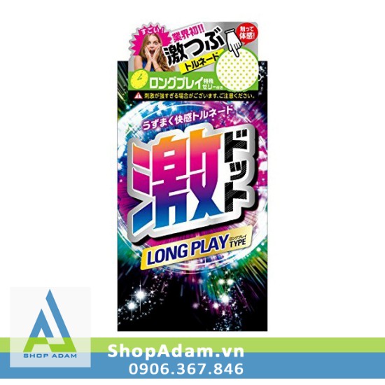 Bao cao su gân gai kéo dài thời gian Jex Long Play Type H8