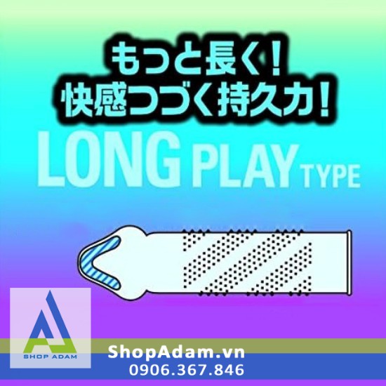 Bao cao su gân gai kéo dài thời gian Jex Long Play Type H8