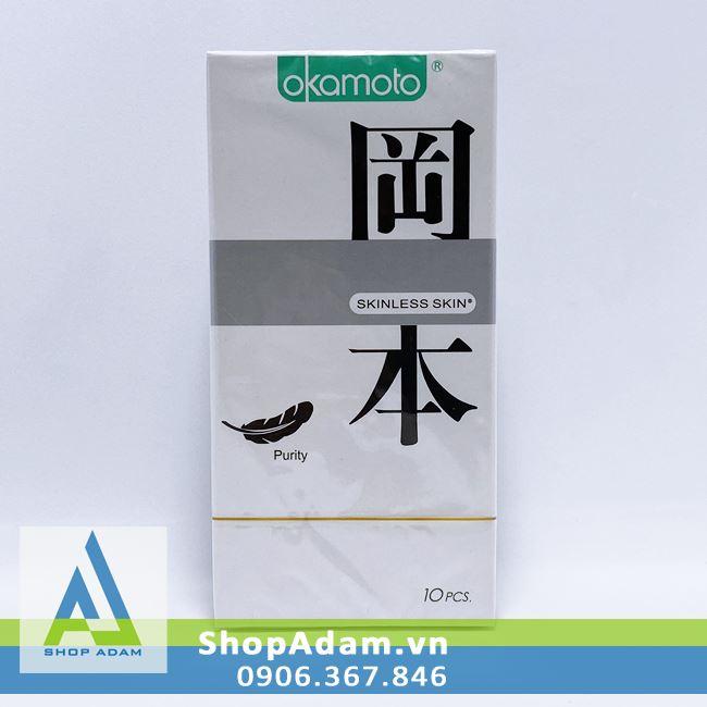 Bao cao su không mùi Okamoto Purity (Hộp 10 chiếc)