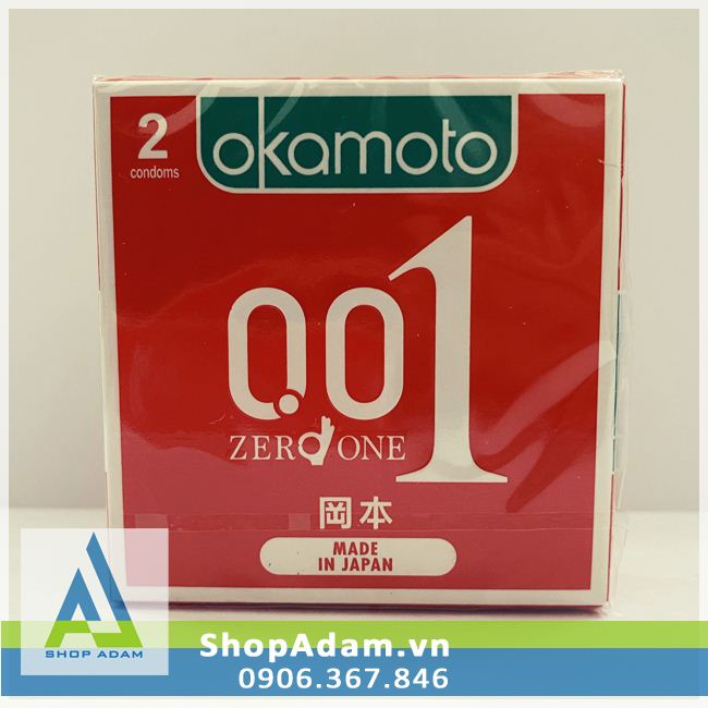 Bao Cao Su 0.01 Okamoto Zero One - Nhật Bản (Hộp 2 chiếc) 