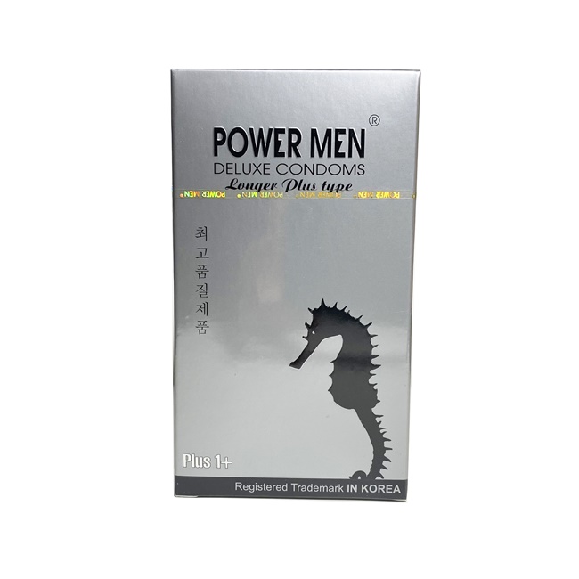 Bao cao su chống xuất tinh sớm POWER MEN Longer Plus Type (Hộp 12 chiếc)