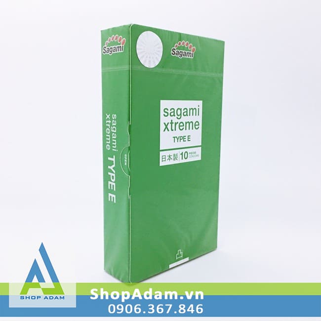 Bao cao su SAGAMI Xtreme Green (Hộp 10 chiếc) 
