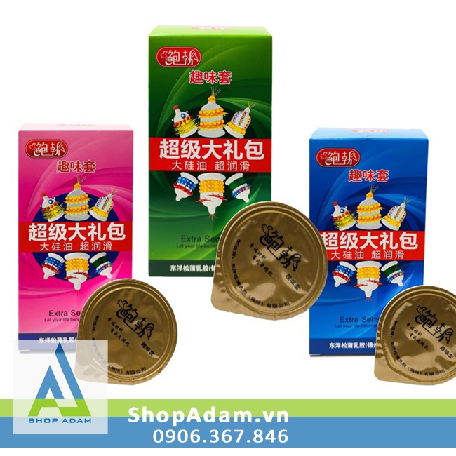 Bao cao su siêu gai râu Runbo (Hộp 6 Chiếc) 