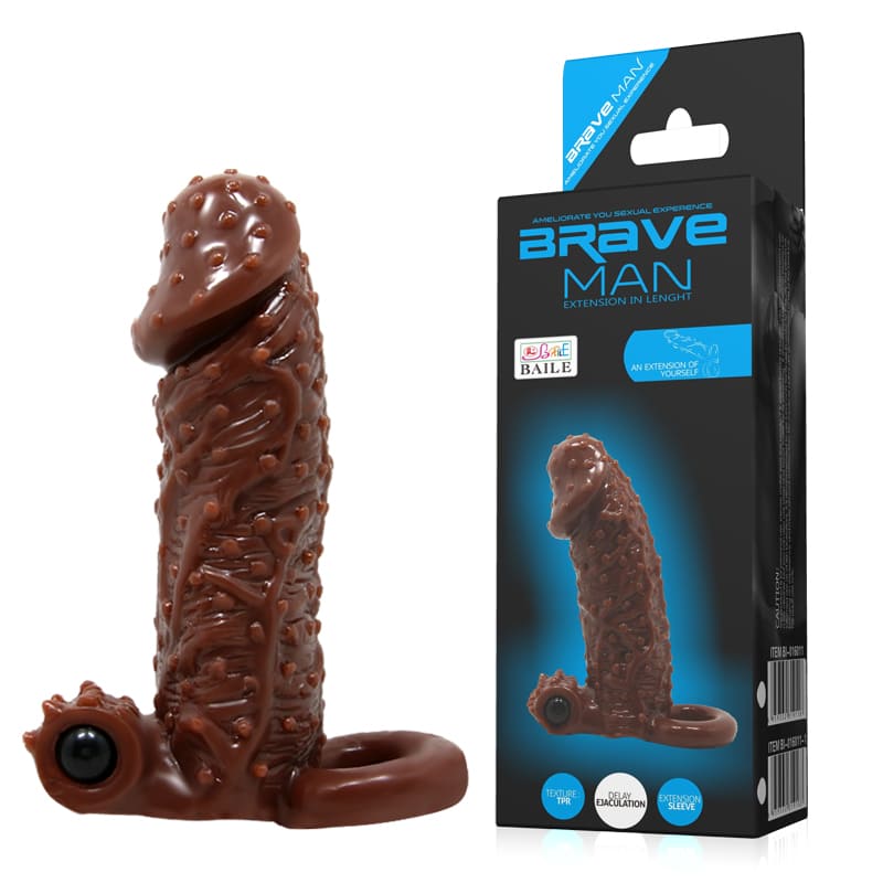 Bao đôn dên quai đeo siêu rung có gai tăng 4cm Brave Man 