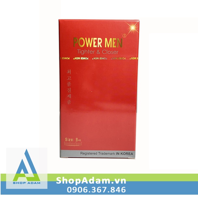Bcs cỡ nhỏ 49mm nhiều gel Power Men Tighter Closer (Hộp 12 chiếc)