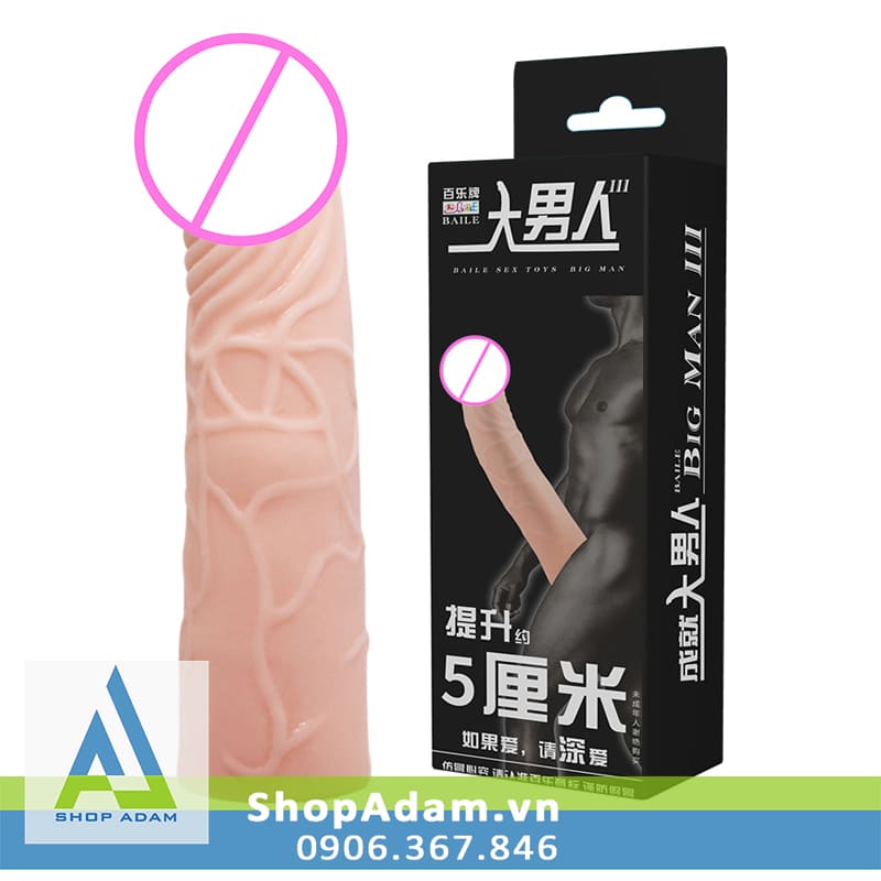 Bcs đôn dên 6cm silicone cao cấp Baile Big Man 3