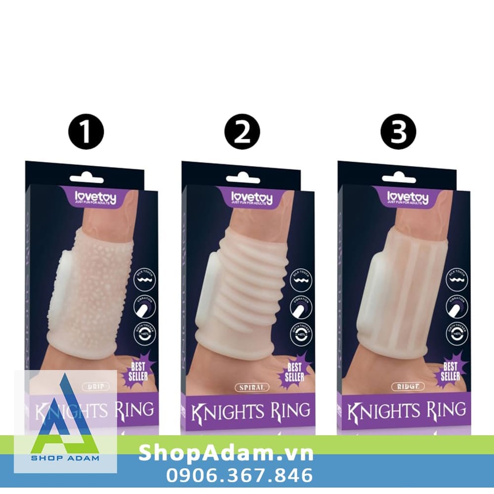 Bcs đôn khúc giữa có rung Lovetoy Spiral Knights Ring 