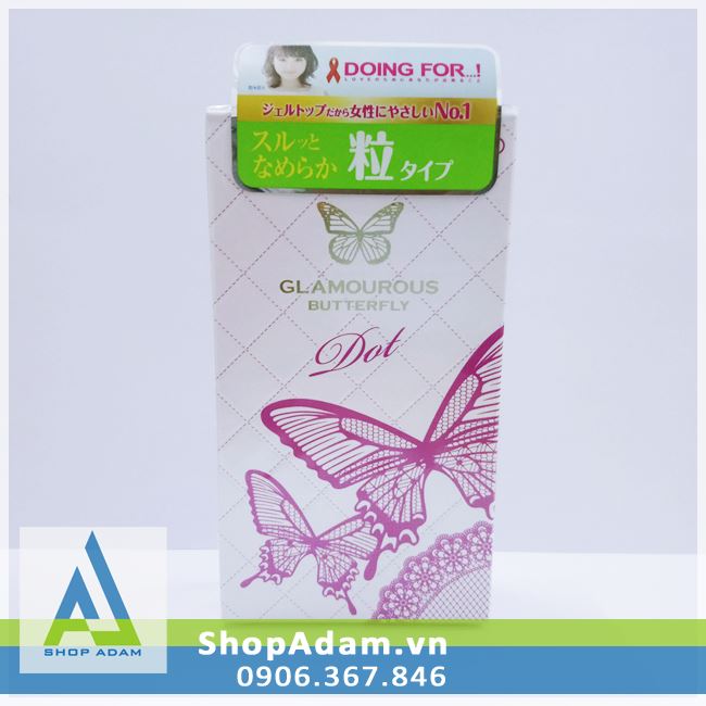 Bcs gai cao cấp Jex Glamourous Butterfly Dot Type (Hộp 8 chiếc)