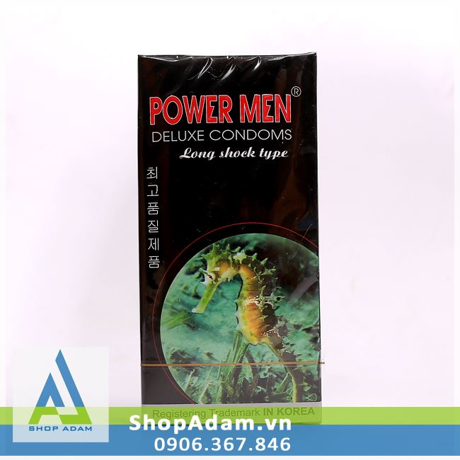 Bcs kéo dài thời gian quan hệ POWER MEN Long Shock Type (Hộp 12 chiếc)