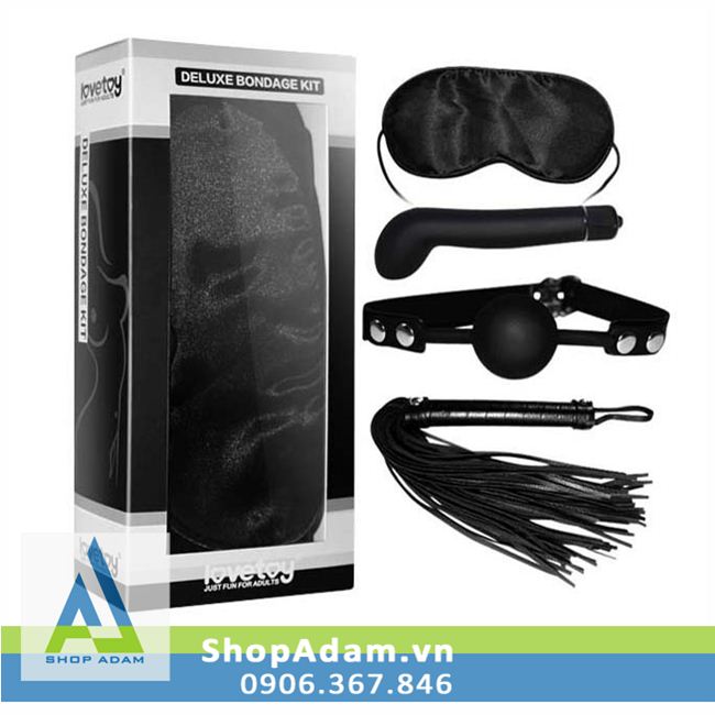 Bộ đồ chơi bạo dâm cao cấp 4 món Lovetoy Deluxe Bondage Kit 