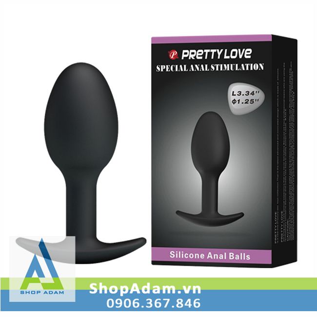 Butt Plug silicone lõi bi thép Pretty Love 