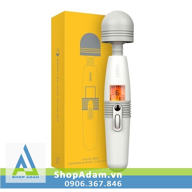 Chày massage điểm G có sưởi ấm màn hình LCD Leten Lightning AV