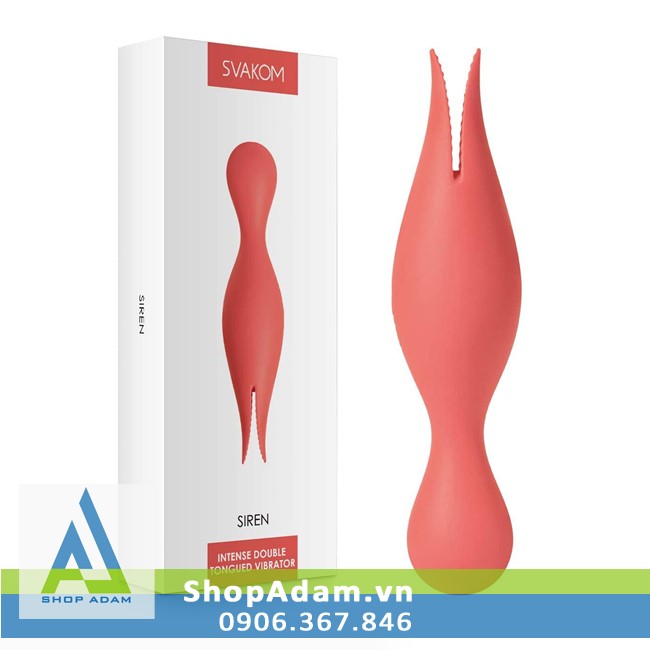 Chày rung massage cho nữ có 2 đầu cao cấp Svakom Siren 