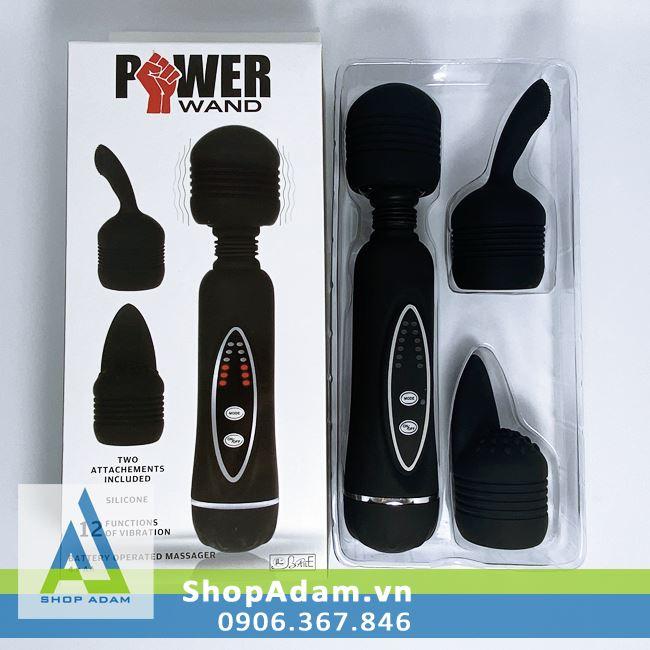 Chày rung massage vùng kín 12 chế độ Power Wand