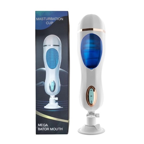 Cốc thủ dâm gắn tường bú mút tự động có âm thanh Mega Bator Mouth 