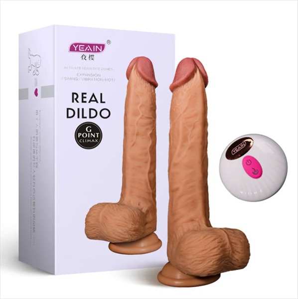 Cu giả gắn tường rung thụt toả nhiệt điều khiển xa Yeain Real Dildo Tarzan 2 
