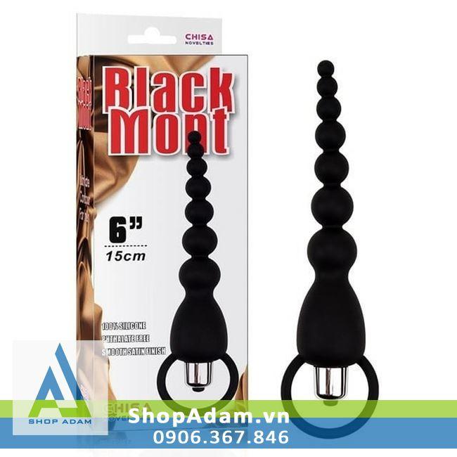 Đồ chơi massage hậu môn có rung Black Mont 