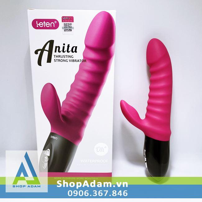 Dụng cụ hỗ trợ tình yêu cho nữ rung thụt mạnh tỏa nhiệt Leten Anita 