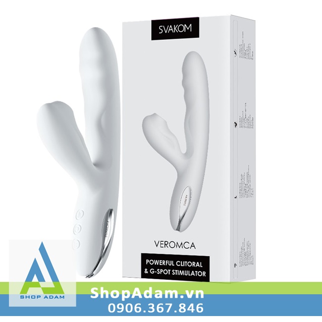 Dương vật 2 đầu rung hút đẩy siêu mạnh có tạo ấm Svakom Veromca 