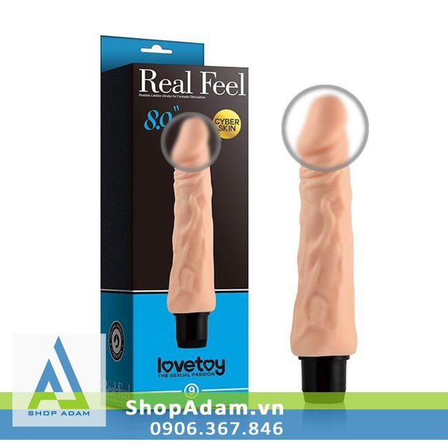 Dương vật giả giá rẻ siêu rung mền mịn như thật Lovetoy Real Feel 
