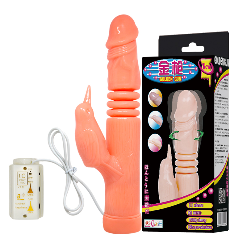 Dương vật giả rung ngoáy thụt Baile Golden Gun 