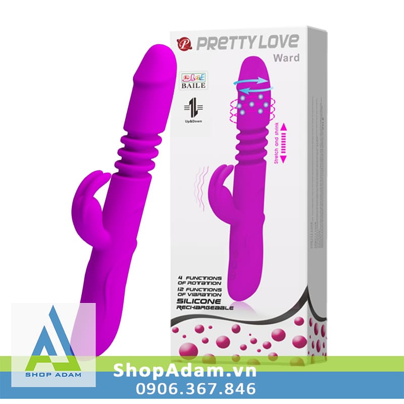 Dương vật giả rung ngoáy thụt Pretty Love Ward 