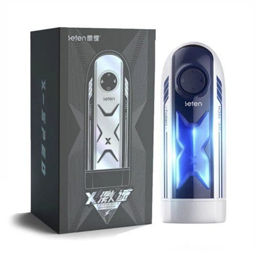 Leten X Speed Turbo máy tự sướng tự động thụt có sưởi ấm và âm thanh cho nam