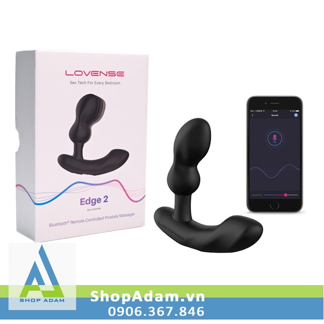 Lovense Edge 2 máy massage hậu môn cao cấp điều khiển từ xa bằng điện thoại