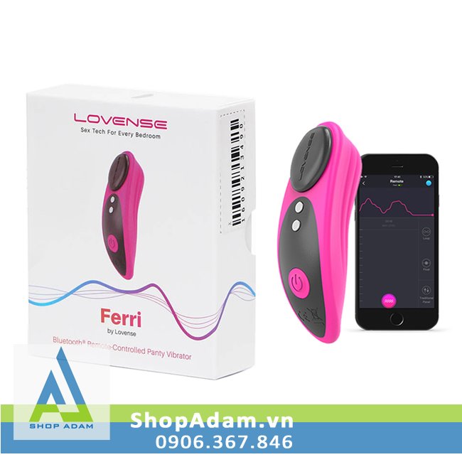 Lovense Ferri máy rung mini gắn quần lót điều khiển bằng điện thoại 