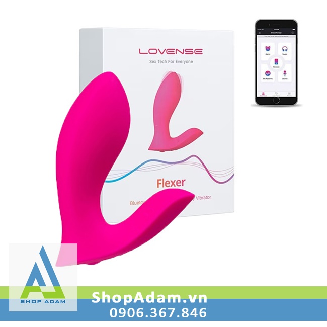 Lovense Flexer máy massage điểm G 2 đầu rung chuyển động 