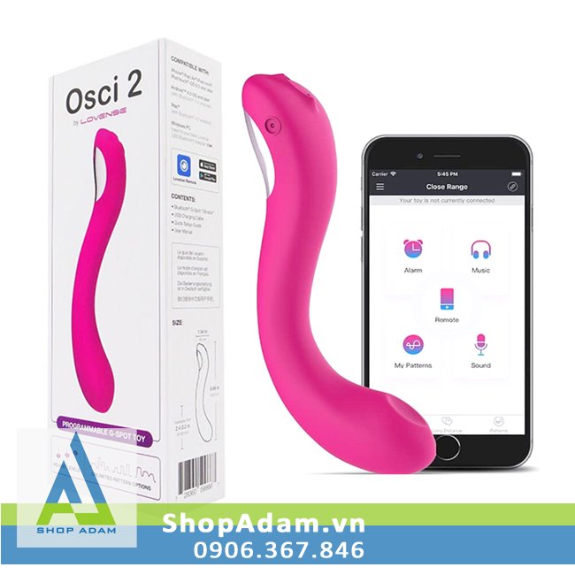 Lovense Osci 2 Máy rung điểm G cao cấp điều khiển bằng smartphone