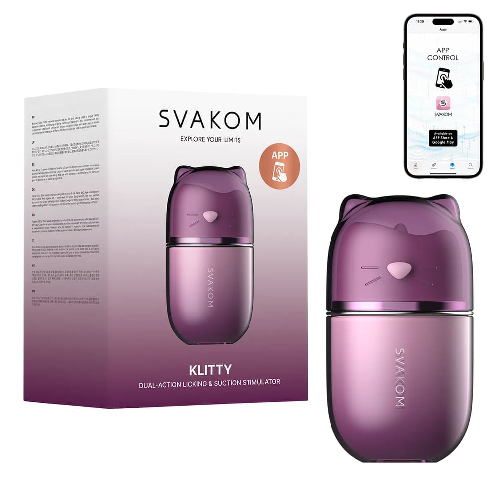 Máy liếm hút âm đạo kết nối App Svakom Klitty 