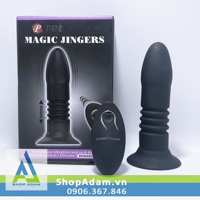 Máy mát xa hậu môn điều khiển từ xa rung thụt Magic Jingers