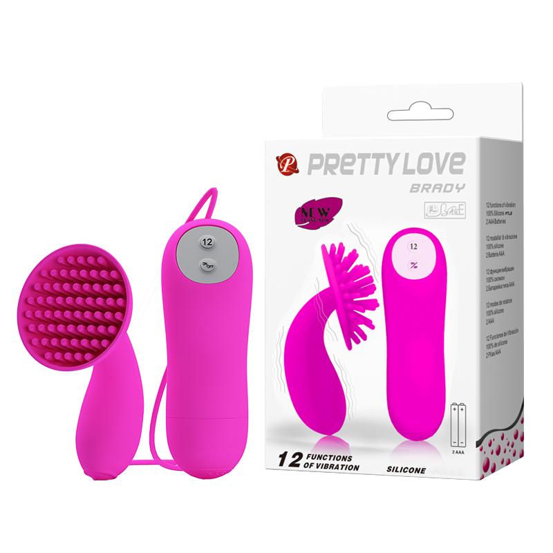 Máy rung đầu ti và vùng kín silicon hoa sen Pretty Love Brady 