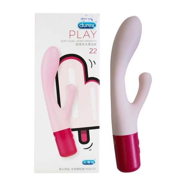 Máy rung hai đầu mềm mại Durex Play Soft Dual Head Vibrator 