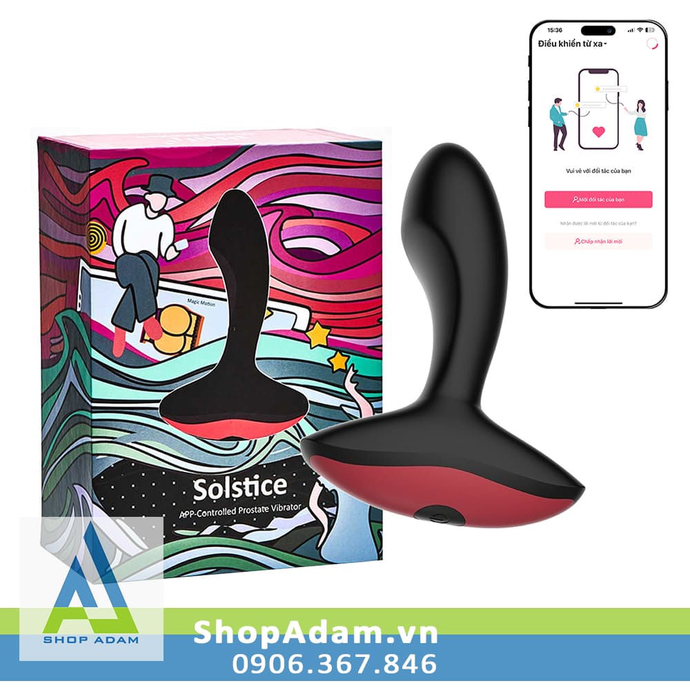 Máy rung hậu môn nam kết nối App Magic Motion Solstice 