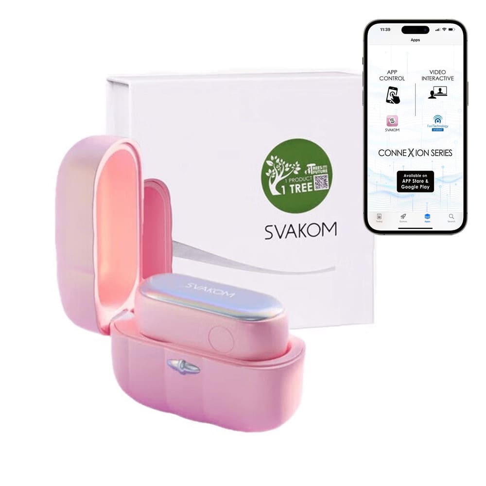 Máy rung hút âm vật mini có sưởi ấm kết nối App Svakom Mimiki 