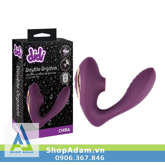 Máy rung sextoy bú mút âm vật Didi Double Orgasm 