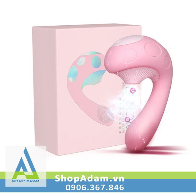 Máy rung tình dục 2 đầu cho nữ có hút và sưởi ấm Leten Pick Fun