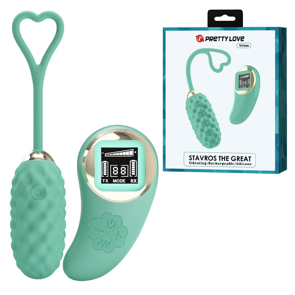 Máy rung trứng điều khiển từ xa màn hình LED Pretty Love Vivian
