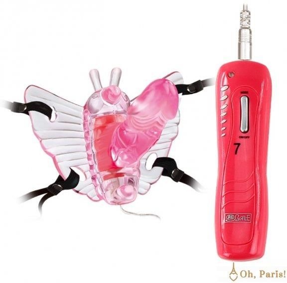 Máy rung vùng kín có dây đeo Pretty Love Butterfly Mini 