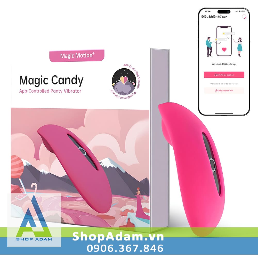 Máy rung vùng kín mini kết nối App Magic Motion Candy