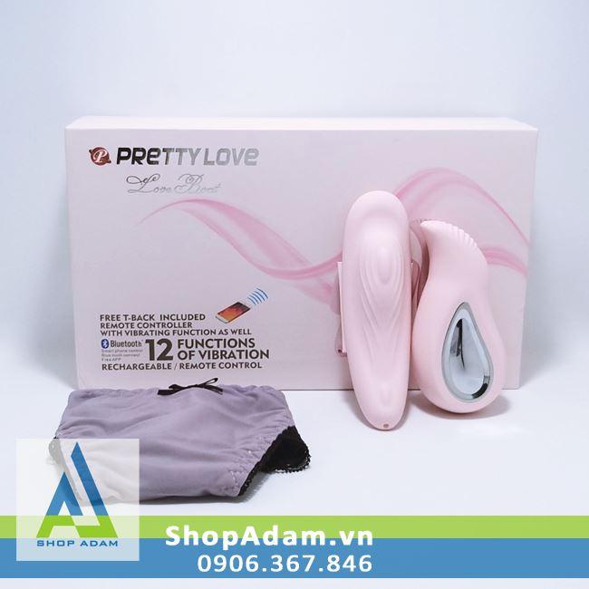 Quần chip rung 2 đầu điều khiển bằng điện thoại Pretty Love Boat 
