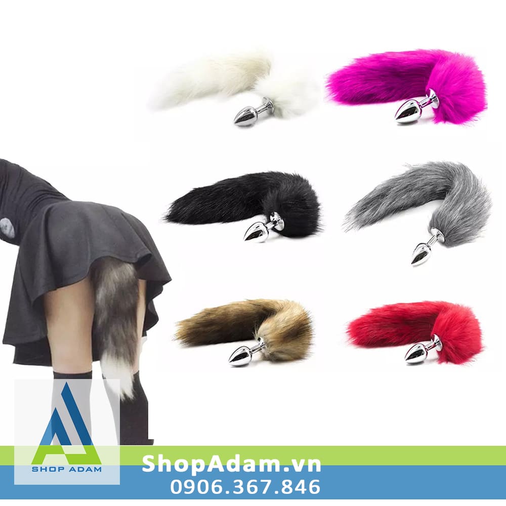 Sextoy đuôi cáo cosplay gắn hậu môn hợp kim không gỉ 
