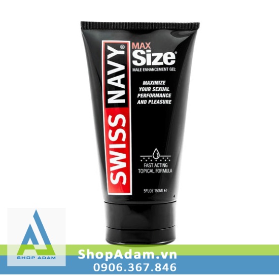 Swiss Navy Max Size kem bôi cương dương kéo dài thời gian quan hệ cho nam của Mỹ - 150ml