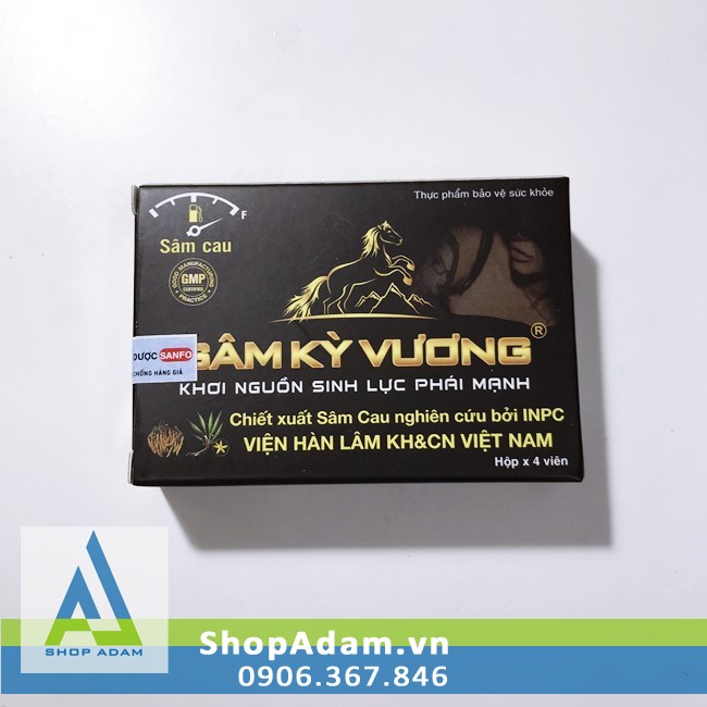 Thảo dược tăng cường sinh lý nam Sâm Kỳ Vương - Hộp 4v