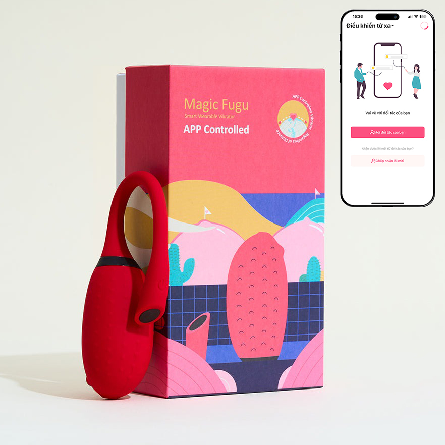 Trứng rung kết nối điện thoại qua App Magic Motion Fugu 
